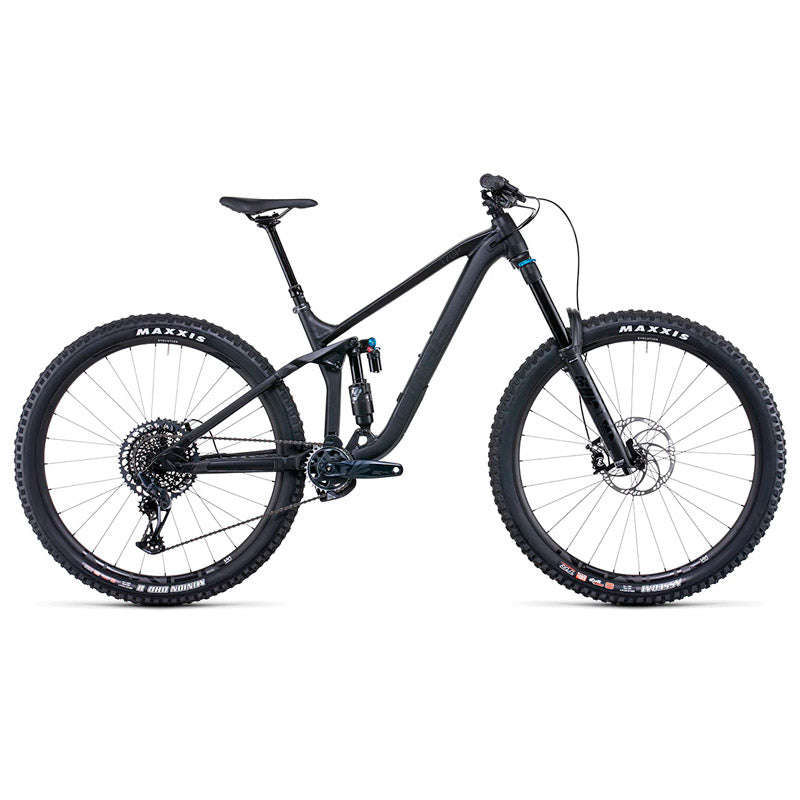 Bicicleta de montaña CUBE Stereo ONE77 Pro Black Anodized 2022 / Fox 38 Float Performance 170 mm / Fox Float X2